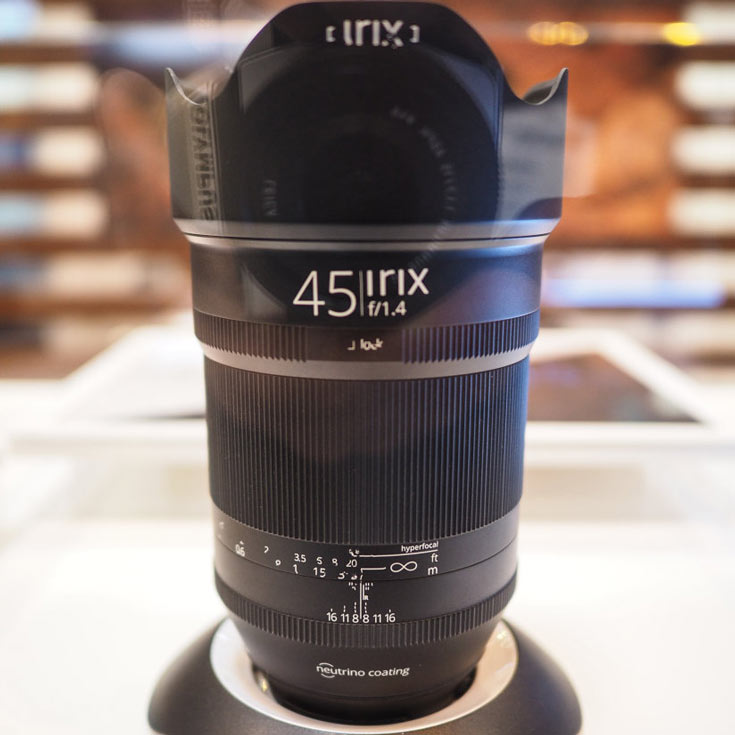 По предварительным данным, объектив Irix 45mm f/1,4 будет выпускаться в вариантах для камер Canon и Nikon
