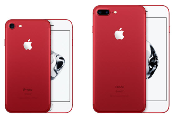 Apple представила красный iPhone 7 и iPhone SE