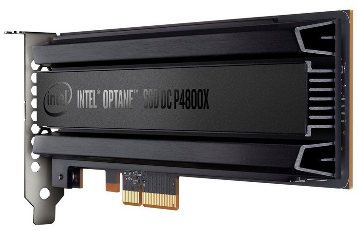 Первый в мире накопитель с памятью 3D XPoint — Intel Optane SSD DC P4800X — демонстрирует производительность в 550 000 IOPS