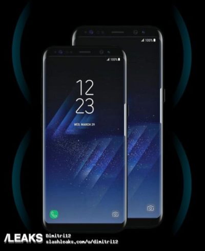Официальные рекламные изображения смартфонов Samsung Galaxy S8 и Galaxy S8+ подтверждают утечки, касающиеся дизайна аппаратов