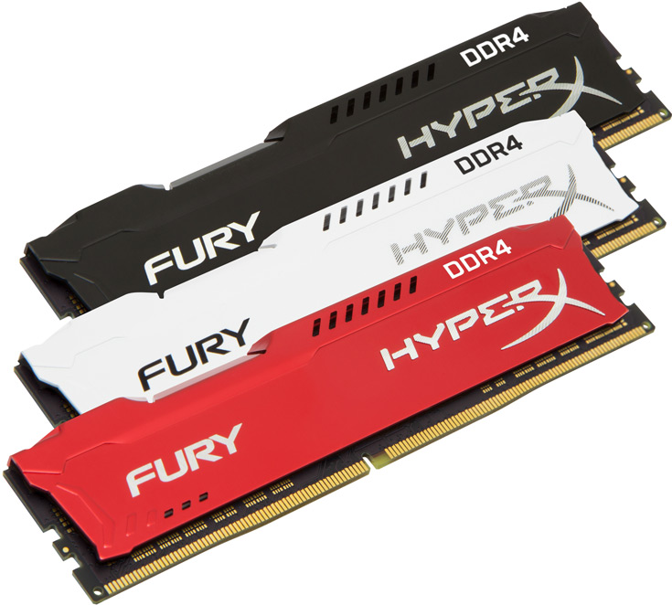Производитель расширил серию модулей памяти HyperX Fury DDR4