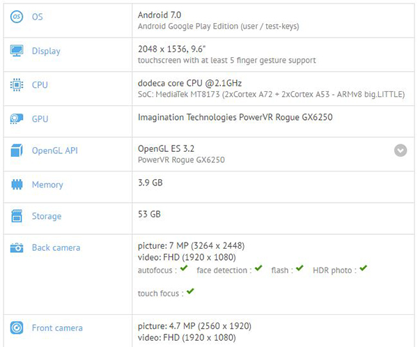 Новый планшет Asus получит экран разрешением 2048 х 1536 пикселей и SoC MediaTek MT8173