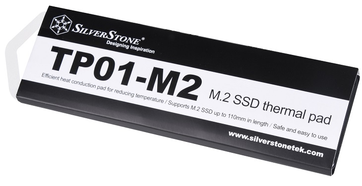 SilverStone TP01-M2: силиконовая прокладка для охлаждения пылких SSD