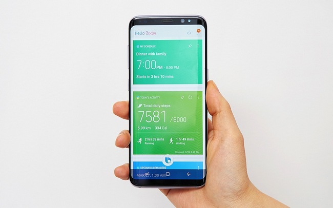 Голосовой поиск в смартфоне Samsung Galaxy S8 при помощи Bixby запущен