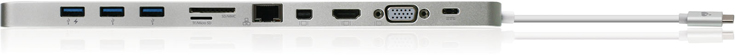 Док Iogear GUD3C02 позволяет подключить к ноутбуку до десяти периферийных устройств
