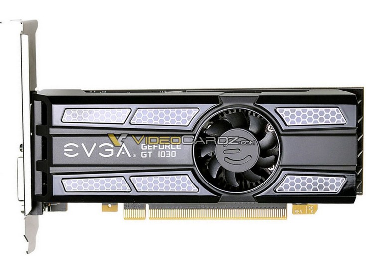 EVGA готовит карту GeForce GT 1030 2GB LP с небольшим кулером 