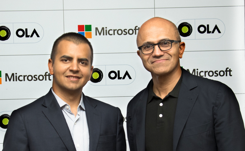 Microsoft и Ola займутся платформой для подключённых автомобилей