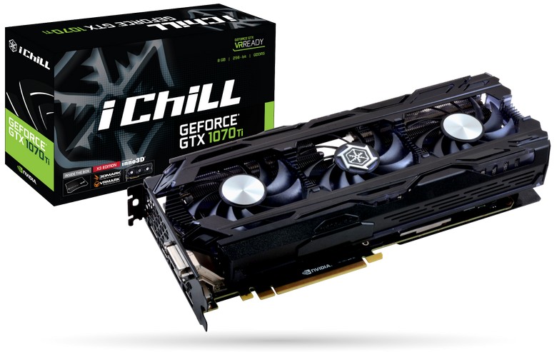 Inno3D представила четыре карты GeForce GTX 1070 Ti