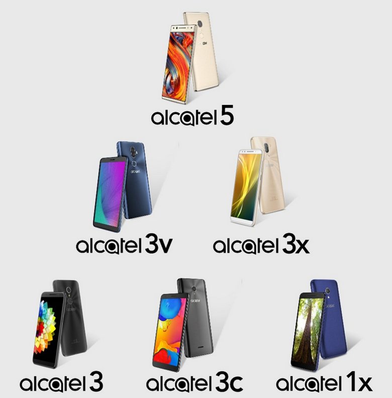 Опубликованы изображения новой линейки смартфонов Alcatel