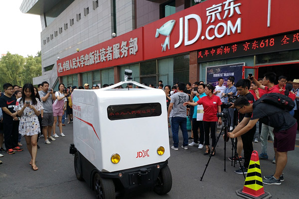 JD.com первой в Китае выпустит самоуправляемые автомобили для доставки товаров