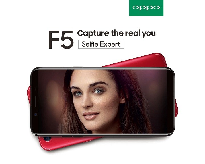  Смартфон Oppo F5 получил сдвоенную фронтальную камеру разрешением 12 Мп