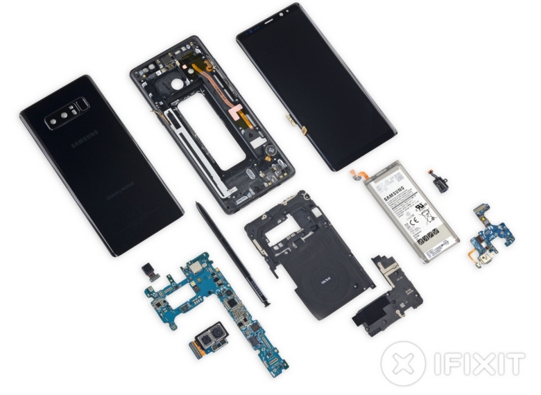 Samsung Galaxy Note8 заработал у iFixit четыре балла