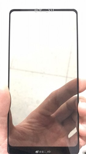 Опубликована фотография фронтальной панели смартфона Xiaomi Mi Mix 2