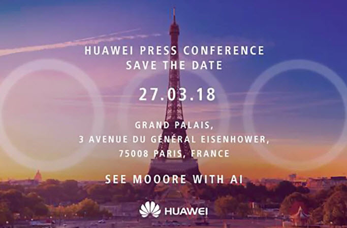 Смартфон Huawei P20 с тремя объективами и системой ИИ представят в парижском Большом дворце 27 марта
