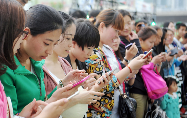 По состоянию на конец 2017 года в Китае было 1,417 млрд абонентов сотовой связи