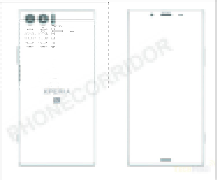 Опубликован эскиз смартфона Sony Xperia XZ Pro