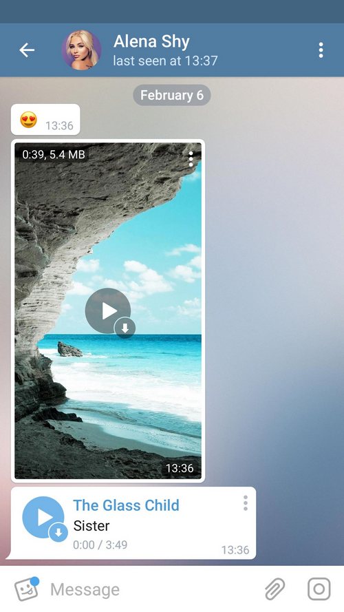В Telegram для Android появился стриминг видеороликов и режим Auto-Night Mode