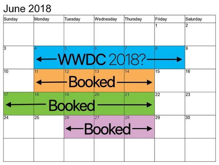 Конференция Apple WWDC 2018 пройдет 4-8 июня, на ней могут показать iOS 12, iPad X и iPhone SE 2