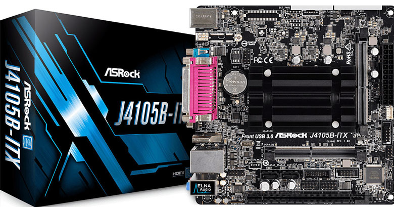 На системных платах ASRock J4105-ITX и J4105B-ITX установлены процессоры Intel Celeron J4105 (Gemini Lake)
