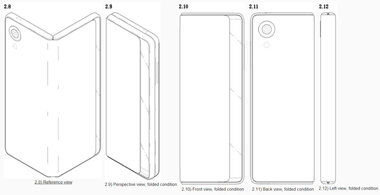LG патентует складной смартфон с гибким экраном