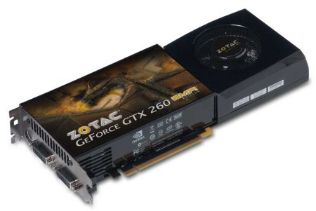  GeForce GTX 260 GPU, 650 MHz vs. the standard 576 MHz; 192 stream processors 