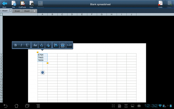 Скриншот Picsel Smart Office 2