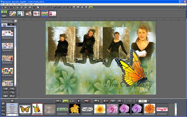 Применение картинки из ClipArt при создании альбома Dg Foto Art