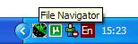 Сворачивание File Navigator в системный лоток Windows