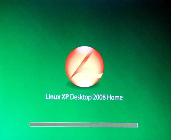 Процесс загрузки Linux XP Desktop 2008