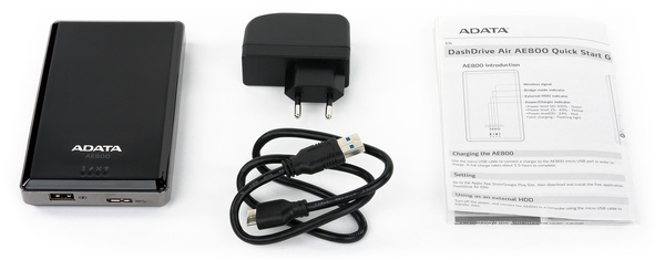 Комплект поставки AData DashDrive Air AE800