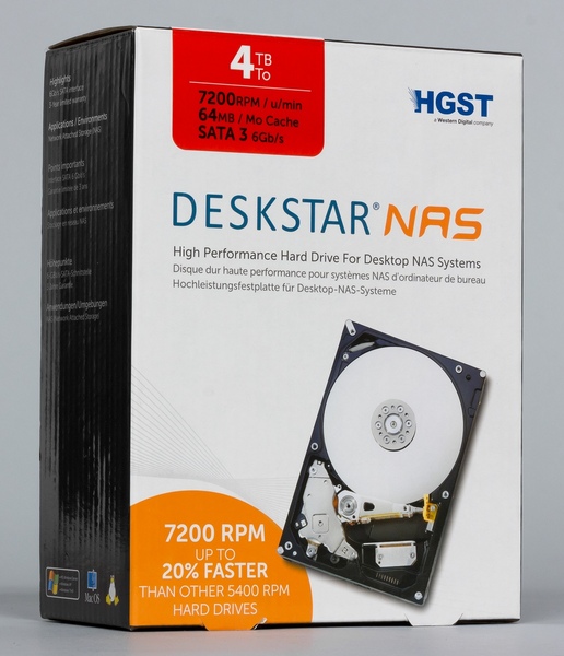 Внешний вид упаковки HGST Deskstar NAS