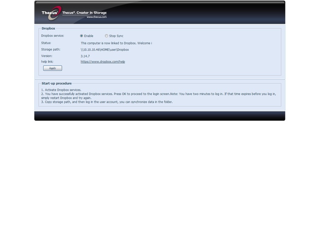 Интерфейс Thecus N2810