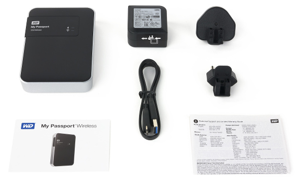 Комплект поставки WD My Passport Wireless