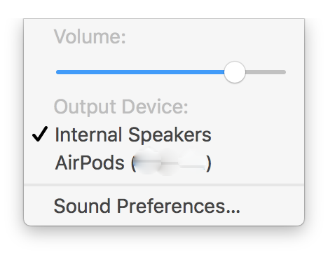 Apple AirPods в связке с MacBook Pro