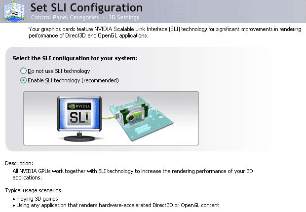 SLI Configuration