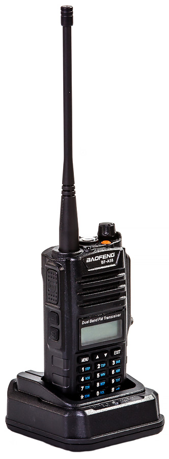 Портативная двухдиапазонная влагозащищенная VHF/UHF-радиостанция Baofeng BF-A58