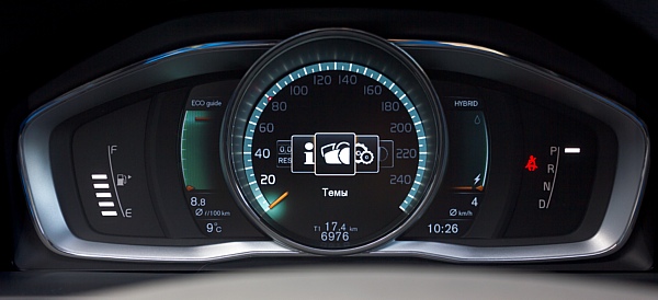 панель Volvo V60 Plug-in Hybrid
