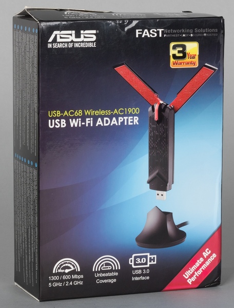 Упаковка Asus USB-AC68