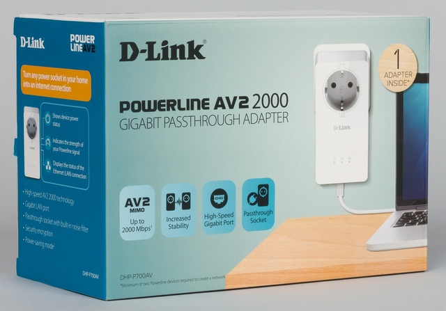 Упаковка D-Link DHP-P700AV