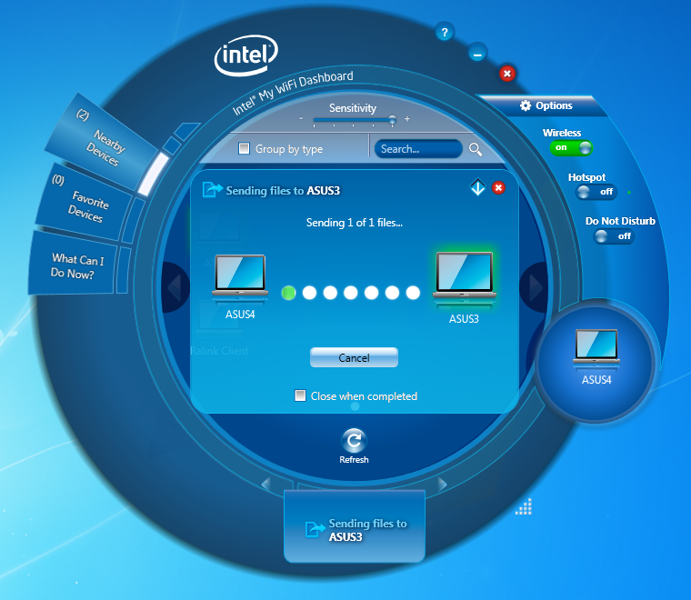 Intel Centrino Advanced-n 6205. WIFI dashboard. Intel Wireless display. My WIFI 4a.