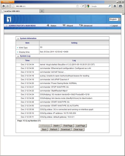 Настройка Level One WBR-6801