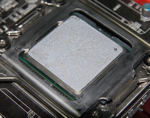 СВО Corsair Hydro Series H5 SF, распределение термопасты