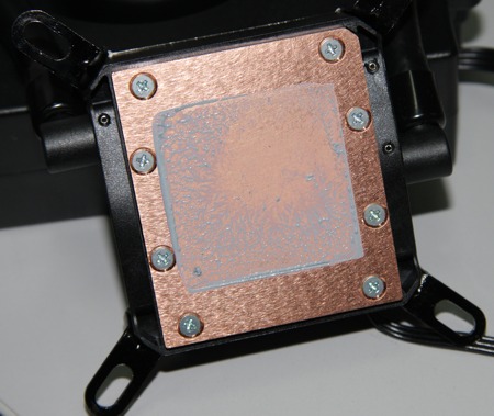 СВО Corsair Hydro Series H5 SF, распределение термопасты