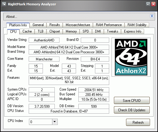 Драйвера Amd Athlon 64 X2 Dual Core Processor 3800+