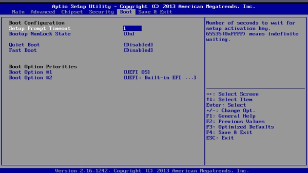 BIOS Minix Neo Z64A