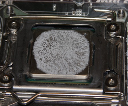 NZXT Kraken X41, распределение термопасты