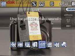 Kodak EasyShare P880, меню