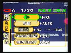 Olympus Camedia C-5000 Zoom Menu