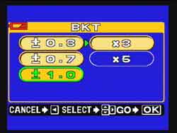 Olympus Camedia C-5000 Zoom Menu