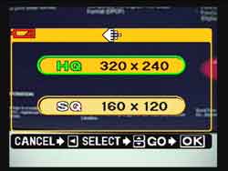 Olympus Camedia C-5000 Zoom Menu